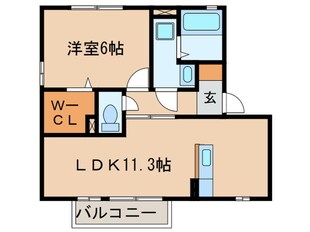 コスモスふじＢの物件間取画像